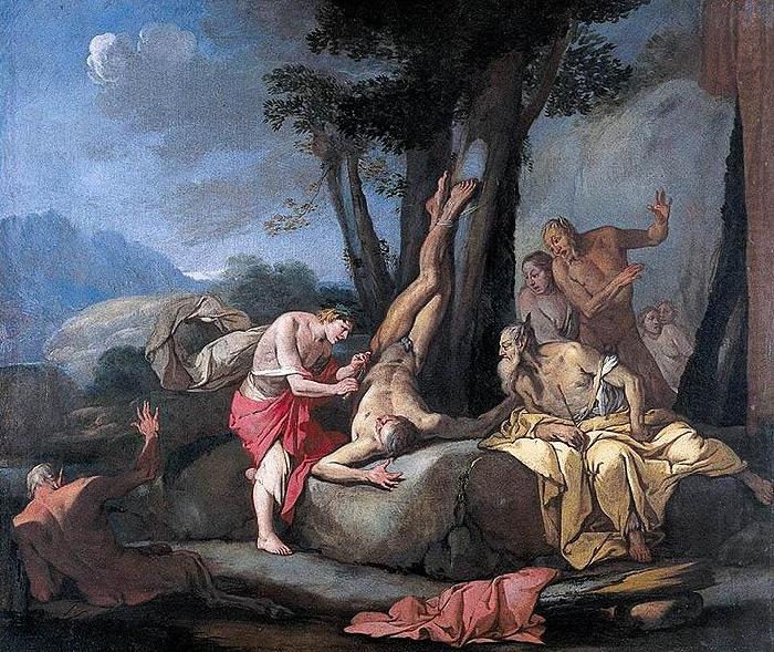 CARPIONI, Giulio Giulio Apollo and Marsyas china oil painting image